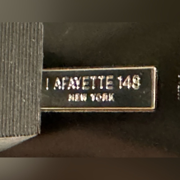 Lafayette 148 New York Women's Beverly Sandals Black Leather Size 7.5M - Picture 8 of 9